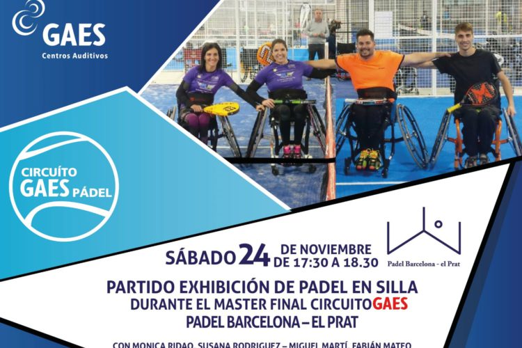 Partido de Exhibición en el Máster Final del Circuito de Pádel GAES 2018